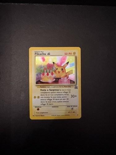 Pokemon pikachu birthday promo - pokemon,