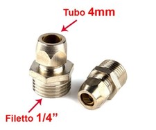 Raccordo ottone 1/4" filetto