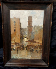 DIPINTO -MARCATO A  NAPOLI  -FIRMATO- ANNI'40/50