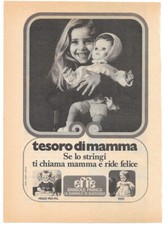 Pubblicità anni 70 EFFE Bambole Franca Tesoro di Mamma Peggy Pen Pal  Tato
