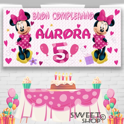 Striscione banner compleanno - striscione,