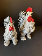 Antico set di 2 galli Marans