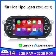 Carplay Android 14 autoradio WIFI GPS navigatore per FIAT TIPO EGEA 2015-2017 2+64GB
