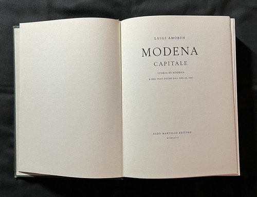 Libro modena capitale storia - libro,