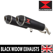 Kit Silenziatore Doppio Scarico GW 250 Inazuma 2012-2017 400mm Ovale Nero/Carbone BC40V