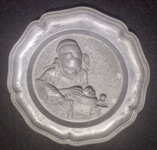 PIATTO IN PELTRO ANTICO IN