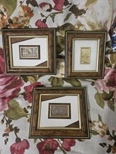 Set 3 quadretti vintage fatti