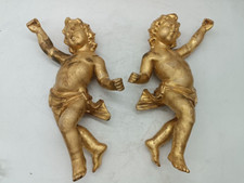 Antica coppia angeli dorati - angeli,