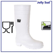 Stivali Bianchi Antinfortunistici da Lavoro Uso Alimentare Mattatoio Caseificio