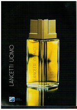 PUBBLICITA' ORIGINALE VINTAGE DEL 1986   LANCETTI UOMO