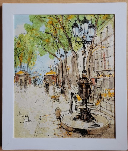 Tableau huile sur - **,