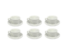 6 tazze con piattino