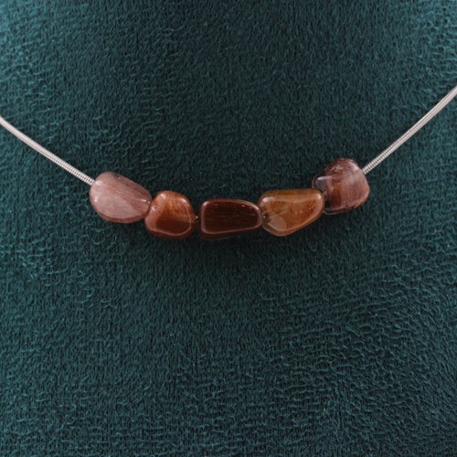 Collana perle quarzo - 5,