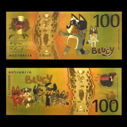Banconota bluey australia 100 - bluey,