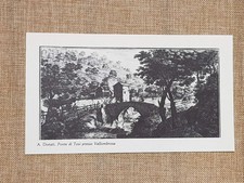 Ponte di Tosi presso Vallombrosa Antonio Donati Acquaforte 1782 Ristampa