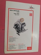 G1270 DÉPLIANT PUBBLICITÀ TOWA PIALLA ELETTRICA SEGA CIRCOLARE 