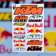 Adesivi KTM RACING competizione Motard MotoGP Pista Corsa Bici Quad 4x4 Miscela