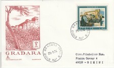 ITALIA BUSTA F.D.C. CAPITOLIUM 1974 GRADARA  ANNULLO SPECIALE GRADARA  VIAGGIATA