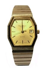 ?Philip Watch⌚ Junior Vintage  Quartz Swiss Made.Cassa Ottagonale Placcato Oro