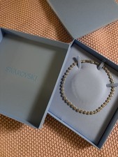 Swarovski Angelic 38cm Collana da Donna con Cristalli Placcatura Rodio - Bianca