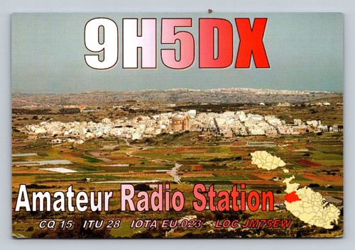 Radioamatore qsl 9h5dx malta - qsl,