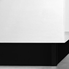 Emuca Lotto di 2 Zoccolo da cucina Plasline con accessori, altezza 150 mm, 2 bar