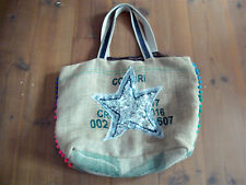 Borsa IBIZA BRASIL maxi borsa a tracolla grande fodera interna colori colorati canapa fluo