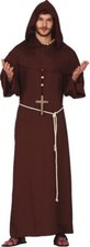 VESTITO MONACO ADULTO FRANCESCANO CARNEVALE CHIESA TRAVESTIMENTO TONACA ABITO