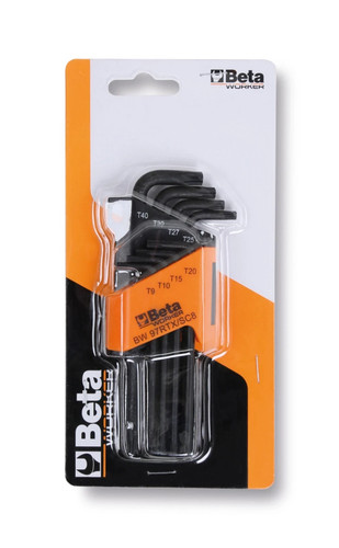 Serie chiavini maschio torx - 8,