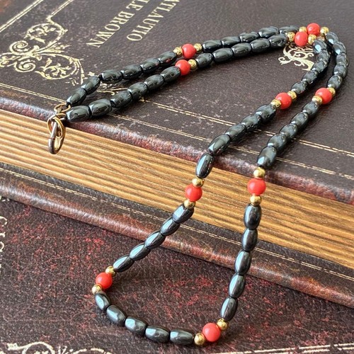 Collana vintage corallo - , rosso