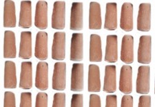 50 tegole 2x1 cm  20x10mm coppo terracotta presepe  crib shepherd gia art 12