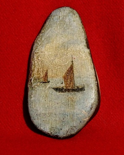 Antico dipinto pietra - su,