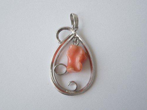 Ciondolo unico vintage corallo - vintage,
