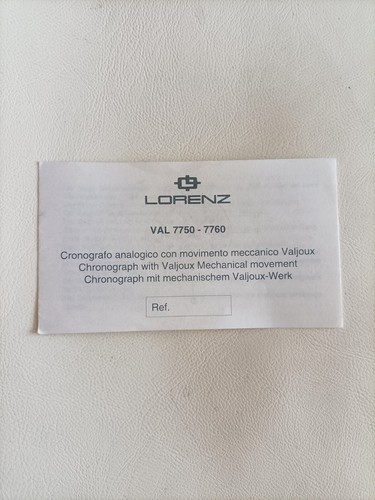 Lorenz istruzioni orologio - lorenz,