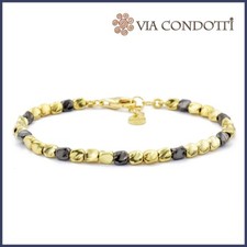 Bracciale stile dodo in argento 925 da donna Bicolore Oro e Rutenio braccialetto