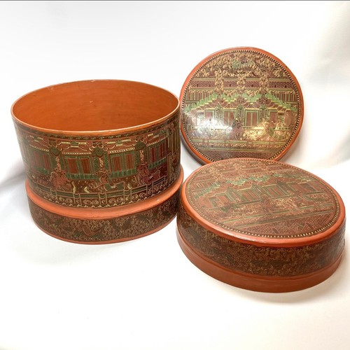Betel box birmano - betel, arancione