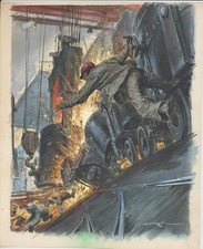 WALTER MOLINO  - TAVOLA ORIGINALE  tempera pubblicata su G. H. 998, firmata