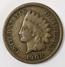 1908-S. testa di indiano USA