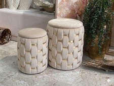 Coppia Pouf Contenitore In