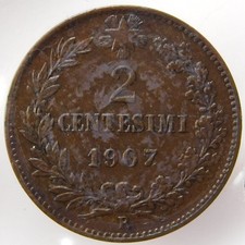 Regno d'Italia - Vittorio Emanuele III - 2 Centesimi 1907 - Periziata BB