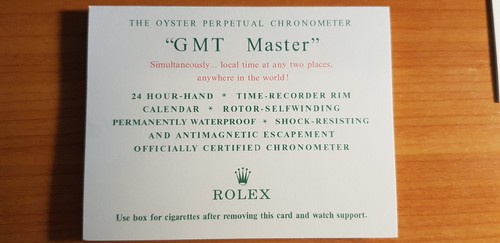 Rolex gmt master cigarettes - gmt-master,