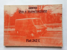 FIAT 242 E   LIBRETTO USO