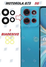 VETRINO VETRO FOTOCAMERA CAMERA POSTERIORE x MOTOROLA MOTO G75 5G + BIADESIVO