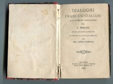 Morand DIALOGHI FRANCESI ITALIANI con esercizi Rondinella Napoli 1887 Libro