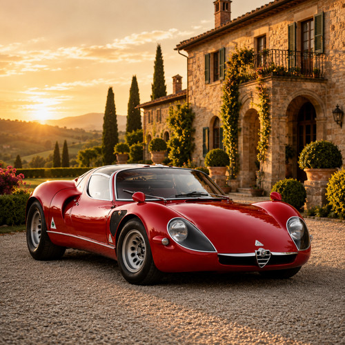 Poster alfa romeo stradale - 33,