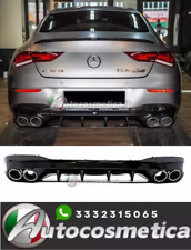 DIFFUSORE POSTERIORE + TERMINALI CROMO AMG A45 MERCEDES CLA W118 C118 2019-2023