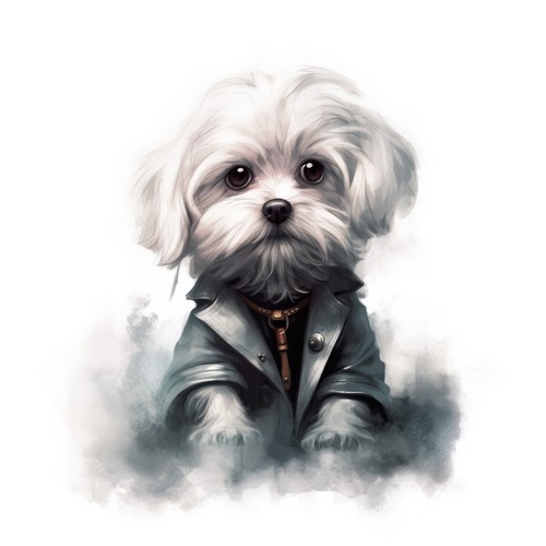 Adesivo auto maltese cani