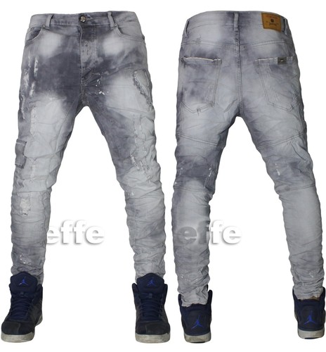 Jeans uomo grigio - grigio, denim