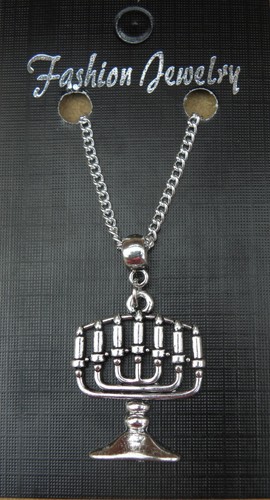 Collana con ciondolo - , menorah