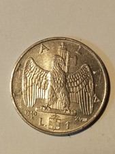 Regno d'Italia Vittorio Emanuele III 1 Lira Impero XVIII Magnetica 1940
